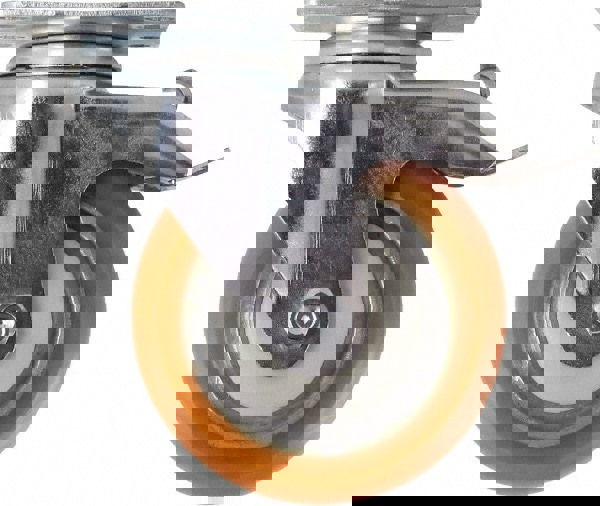 Swivel Top Plate Caster: Polyurethane, 4